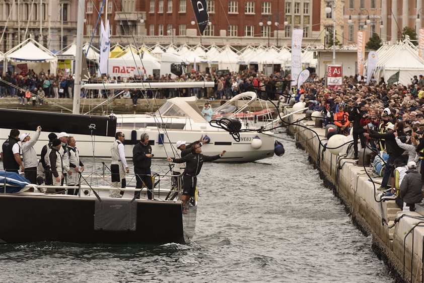 barcolana le Rive dove ormeggiano tutte le imbarcazioni