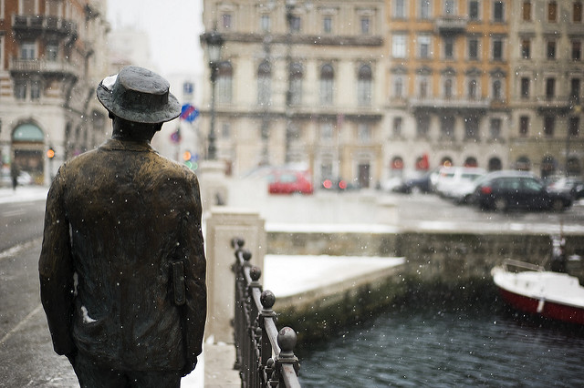 Statua James Joyce in Ponterosso (ph Marina Raccar)