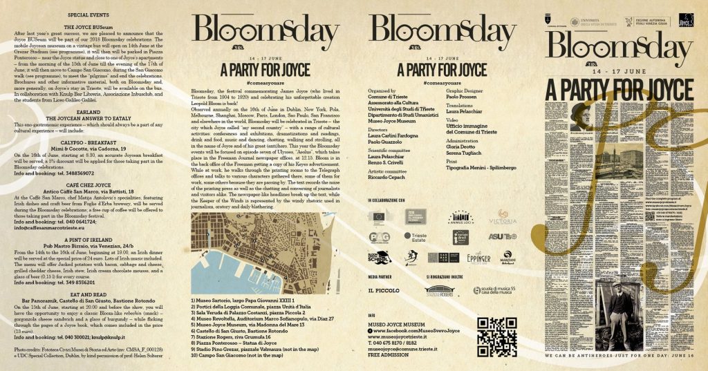 date orari Bloomsday 